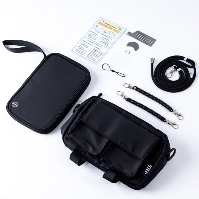 세이브팩 4종 도난방지세트 소매치기방지 크로스백 RFID차단 여권파우치 스트랩 락 세이프 유럽여행가방