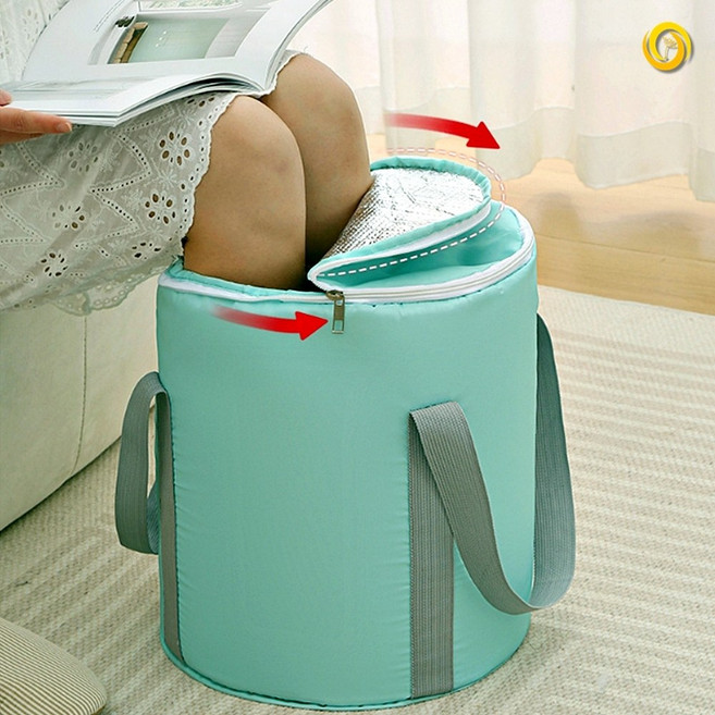 각탕기 가정욕 족욕 바구니 접이식 족욕통 풋스파 발, 핑크, 1개