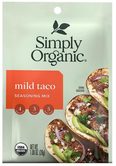 심플리 마일드 타코 시즈닝 28g, 1개