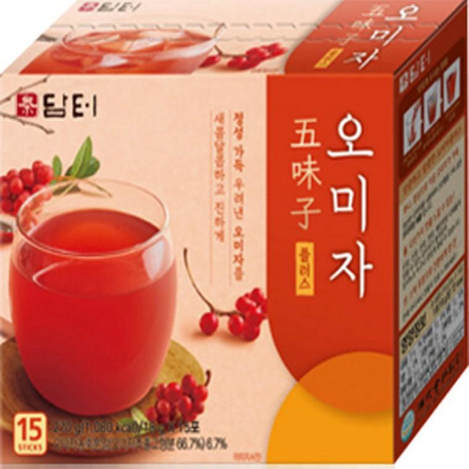 오미자플러스 티백 담터 30T 15Tx2개 오미자차 오미자 차, 10g, 15개입, 1개