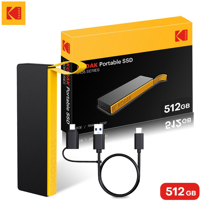 외장 하드 드라이브 휴대용 SSD 2TB 1TB 512GB 256GB USB 3.2 Type-C 노트북 데스크탑 스마트폰용