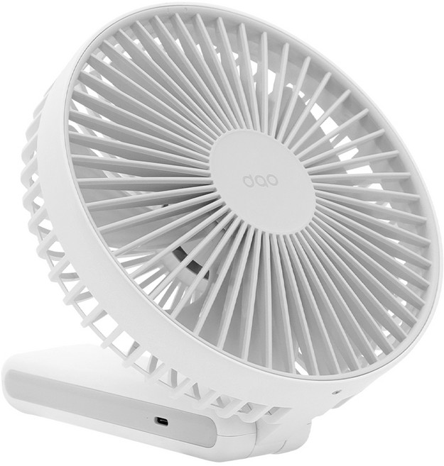 다오 빅팬휴대용선풍기 접이식 16cm 대형 무선 손선풍기 저소음 BLDC 비상용보조배터리 캠핑 야구장, 크림화이트