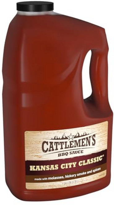 캐틀멘스 캔자스 시티 클래식 바베큐 소스 3.79 리터 - Cattlemen's Kansas City Classic BBQ Sauce 1 gal - One Gallon Jug, 1g, 1개