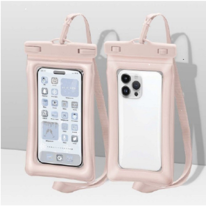 에어 핸드폰 방수팩 방탄 스마트폰 방수파우치 워터밤, Pink, 1개