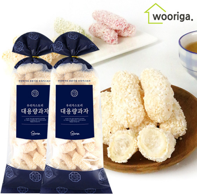 찹쌀유과 500g+500g 한과 전통과자 설 명절 추석 설날, 500g