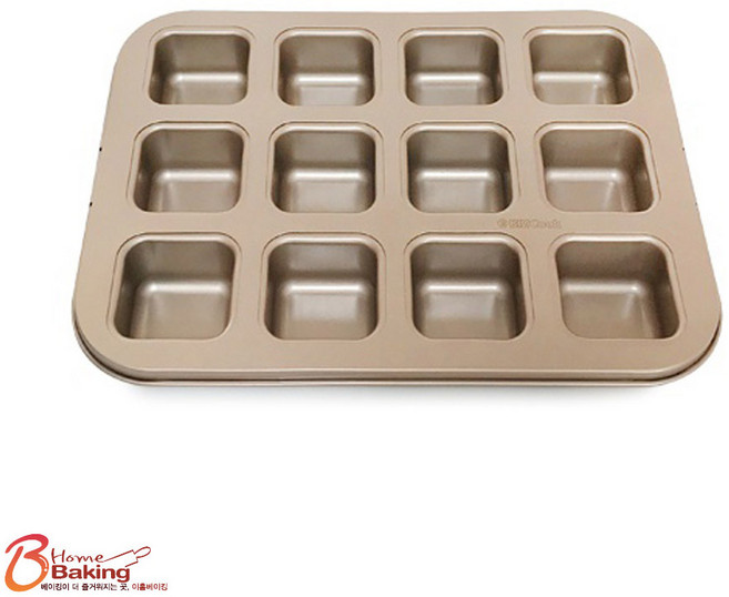 이홈베이킹 높은미니큐브팬12구 3.8cm, 1개