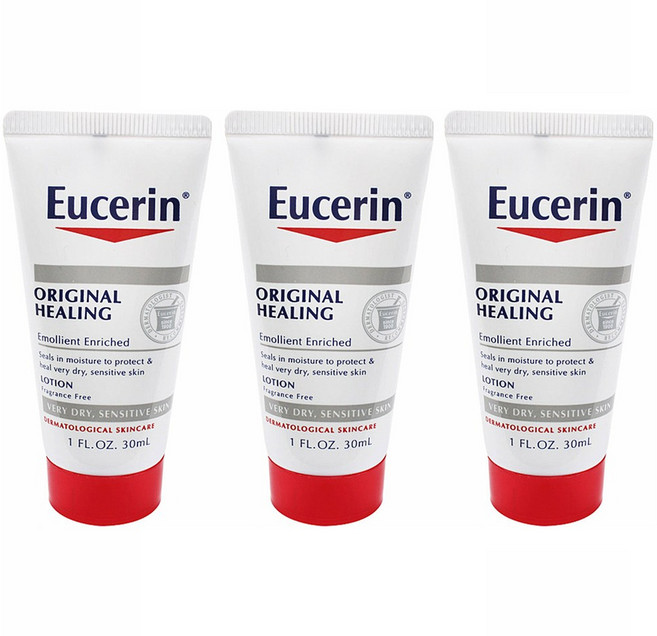 유세린 오리지널 힐링 이몰리언트 인리치드 로션 극건성 & 민감성 피부용 무향, 30ml, 3개