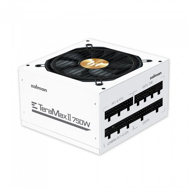 잘만 TeraMax II 750W 80PLUS Gold 풀모듈러 화이트 ATX 3.0 (PCIE5) (정품) ATX 파워 무상보증 10년