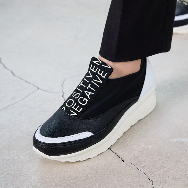 제이슈 수제화 천연소가죽 무코 스판 슬립온 4cm