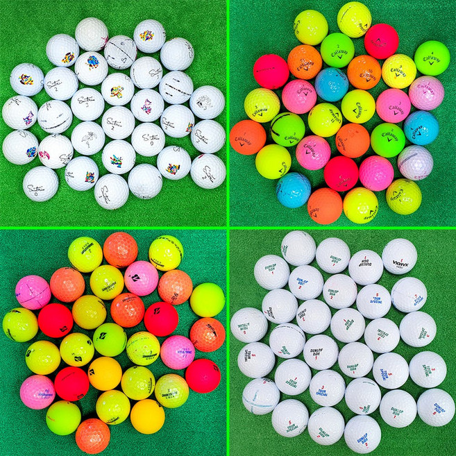 유니크에픽 메이저브랜드 골프 로스트볼 A급 30알, 12.브리지스톤 칼라혼합, 30개입, 1개