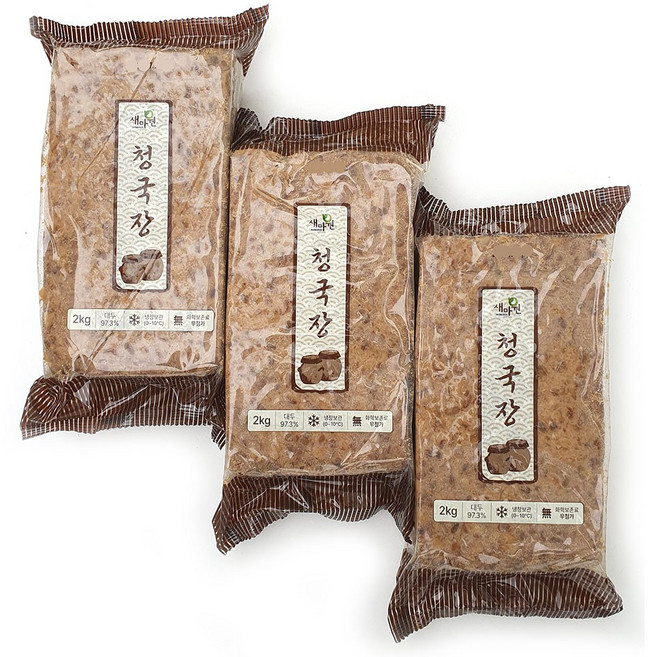 새마원 아리랑식품 청국장 2kg 냄새없는 착한 업소용, 3개