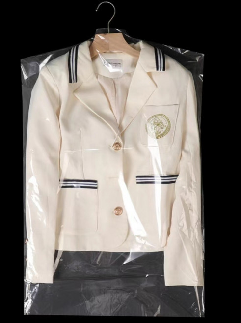 세탁소 옷 비닐 커버 투명 의류 보관 행거 옷장 정리 롱코트 자켓 점퍼 겨울옷 덮개 가리개 먼지방지 양복 드레스, 1세트, 1개입