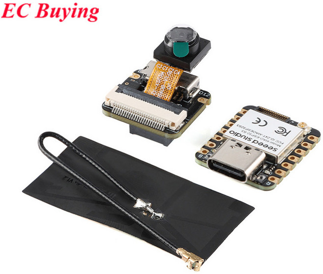 Seeed Studio XIAO 센스 개발 보드 모듈 Seeeduino ESP32-S3 2.4G WiFi BLE 메쉬 5.0 OV2640 카메라 PCB, 1) 1 piece