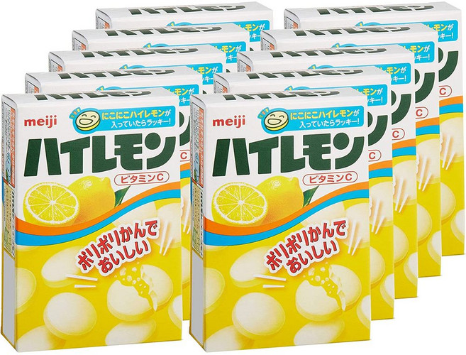 메이지 하이레몬 일본 캔디 10개, 1세트