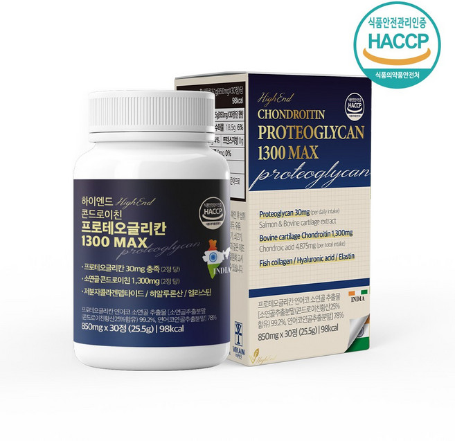 하이엔드 프로테오글리칸 소연골 콘드로이친 1300 MAX, 1박스, 30정