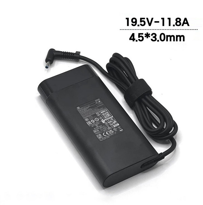HP 노트북 오멘 15-ek1078TX 19.5V 10.3A 200W (4.5X3.0 pin) 블루팁 전원 어댑터 충전기 TPN-CA23, 1개