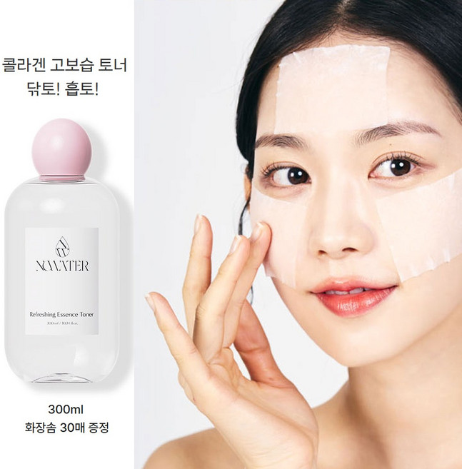 [노워터] 리프레싱 에센스 토너, 2개, 300ml