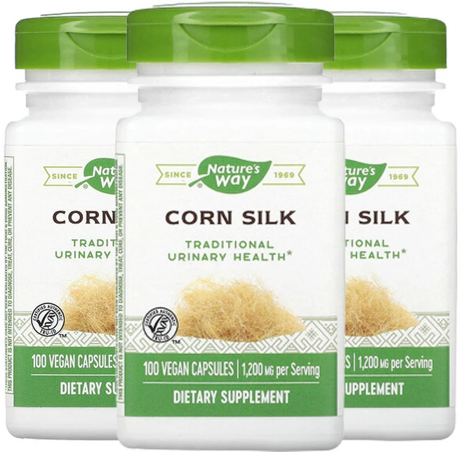 네쳐스웨이 옥수수 실크 400 mg 베지 캡슐 100정, 3팩 - 쿠팡