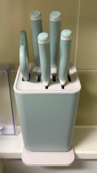 도루코 마이셰프 마린 풀구성 칼블럭 세트 민트, 식도4개+가위1개, 3개