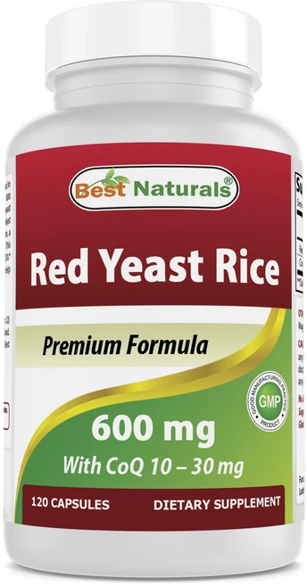 베스트네츄럴스 레드 이스트 라이스 코엔자임큐텐 600mg 캡슐, 120개입, 1개, 120정 - 쿠팡
