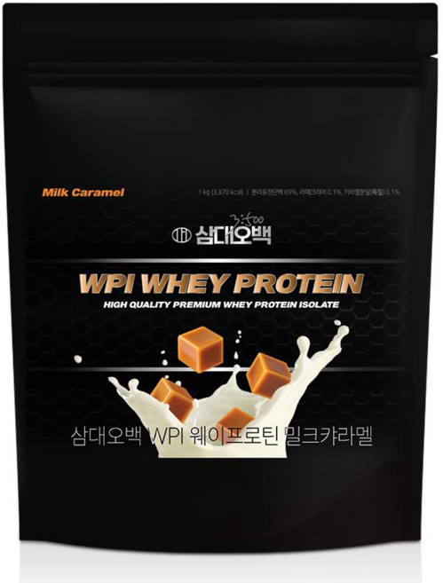 삼대오백 WPI 웨이 프로틴 단백질보충제 밀크카라멜맛 1kg, 1개