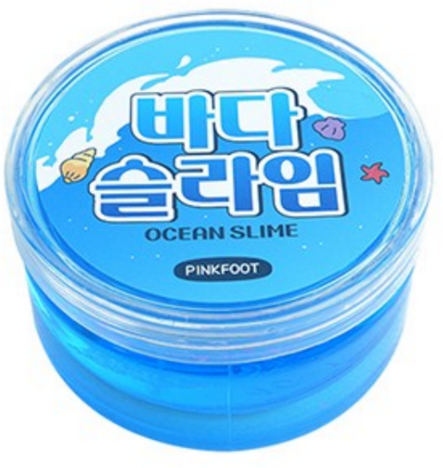 핑크풋 3000 바다 슬라임, 블루, 222g, 2개