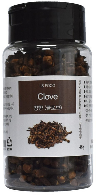 NEW 정향 48g 클로브 홀 프리미엄 수입 천연 향신료 뱅쇼재료 clove whole, 1개