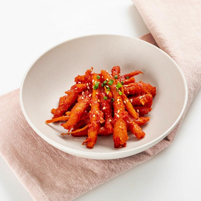 매콤달콤 맛있는 더덕무침, 3개, 200g