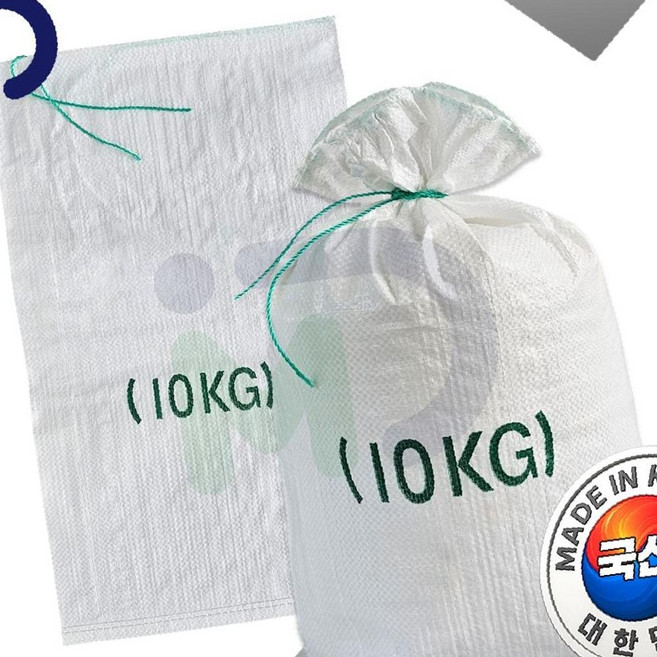 국산 마대 정곡용 10kg 10장 자루 포대 정미소 쌀마대 곡식 벼 재활용 분리수거 OC_0210TC