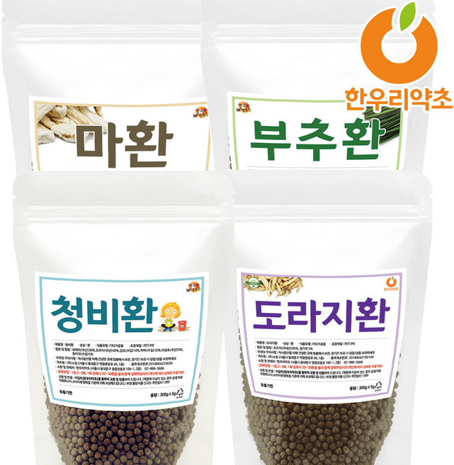청비환 부추환 도라지환 마환, 4_부추환300g, 4개, 300g