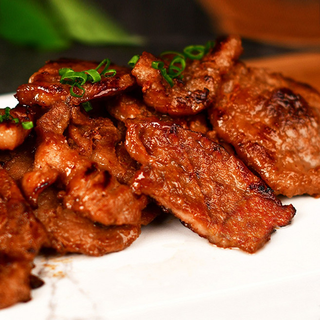 양념 돼지고기 갈비맛 돼지 양념구이 밥반찬 안주 캠핑음식, 돼지 양념구이 1kg, 2개, 500g