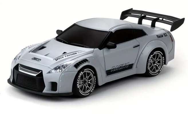 UB 듀얼 드리프트 RC카 RWB 993 모델, 라이트 그레이, 1개