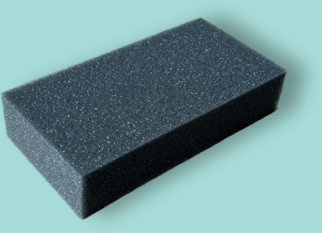 미용실 머리카락 얼굴 검정 털이개 스펀지, 30X70, 1개, 검정색