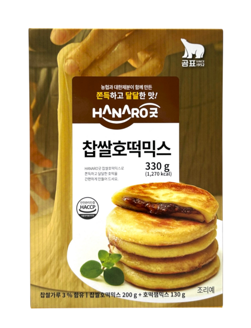 하나로굿 찹쌀호떡믹스, 1개, 330g