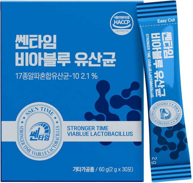 쎈타임 비아블루 전립선 유산균, 1개, 30회분