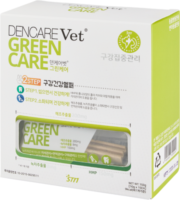 덴케어벳 그린케어 강아지 고양이 껌 30p, 1