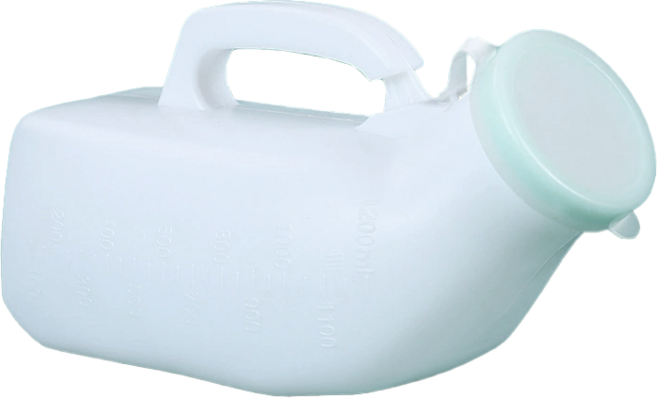 大容量尿壺 1200ML 夜壺 便攜車載 老人 成人男士, 白色, 1個