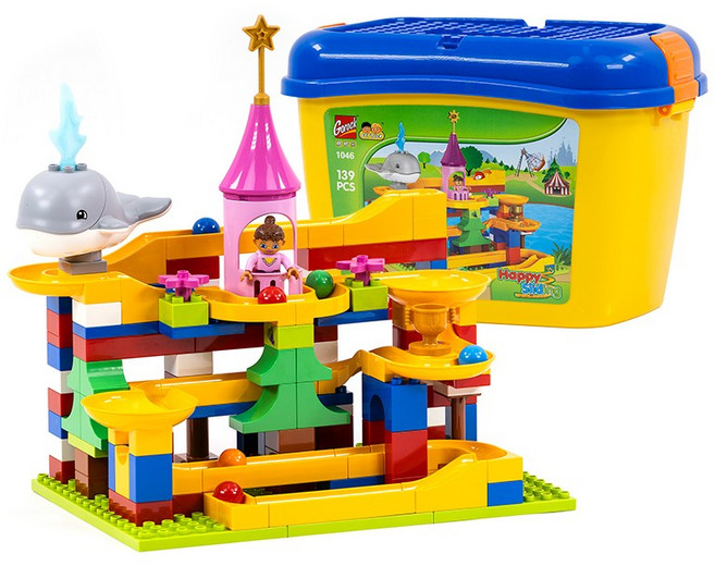 제노그로우 블럭놀이 롤러코스터 놀이동산 레고호환블럭 유아블럭 어린이날선물 졸업선물 입학선물, 1개, 대/102598