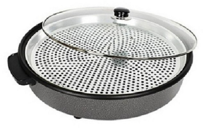 대원가전산업사 국산 허니문 다용도 전기 찜기팬 겸용 피자팬, DW-1200