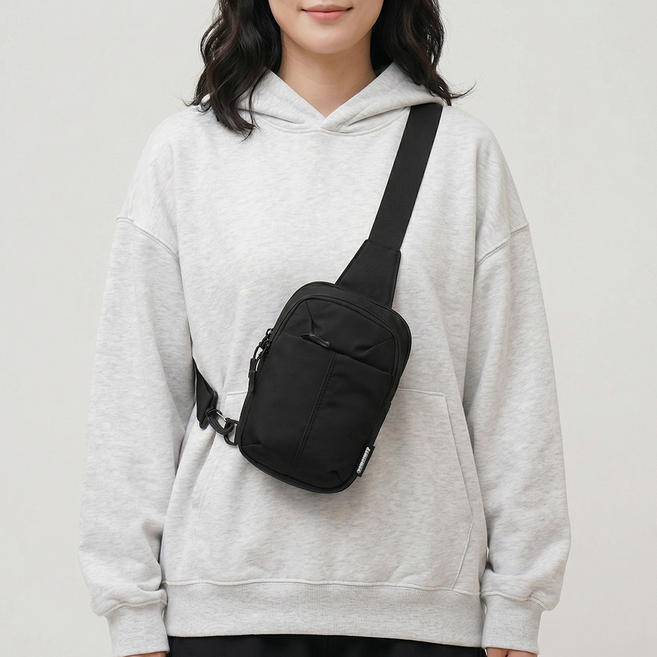 [담앤드솜 담솜온] 담치 슬링백 크로스백 힙색 메신저백 생활방수 여행용 남녀공용