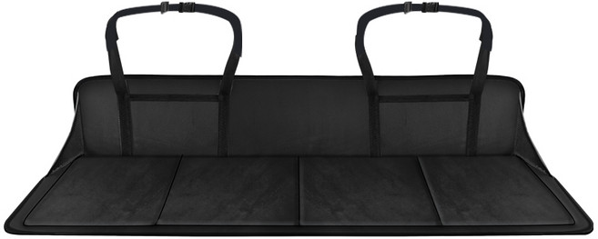 車用後座延伸床墊 加長型 可折疊, 黑色, 通用