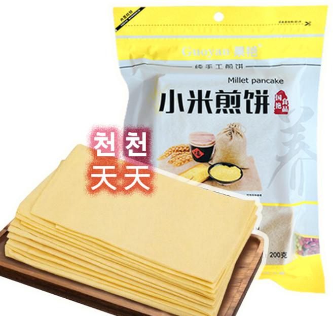 판다중국식품 국연 좁쌀전병 젠빙 200g, 2개