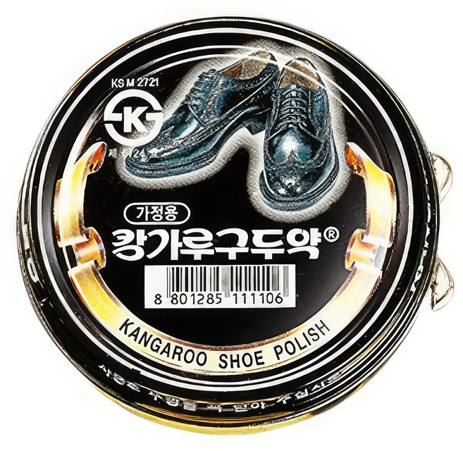 캉가루 가정용 구두약 가죽 가방 코팅 광택제 왁스 관리약 보호 슈케어, 1개, 블랙