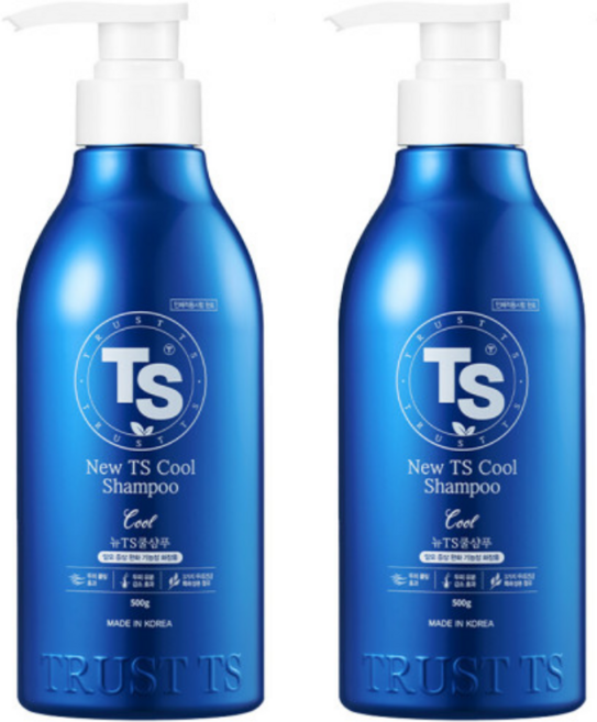 TS 쿨 샴푸, 500g, 2개