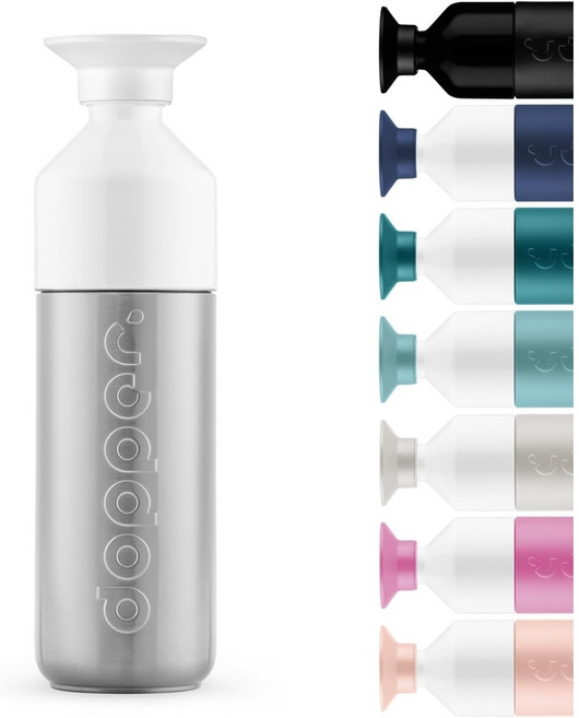 도퍼 Dopper보온병 580ml 블레이징 블랙, 350 ml, 은색