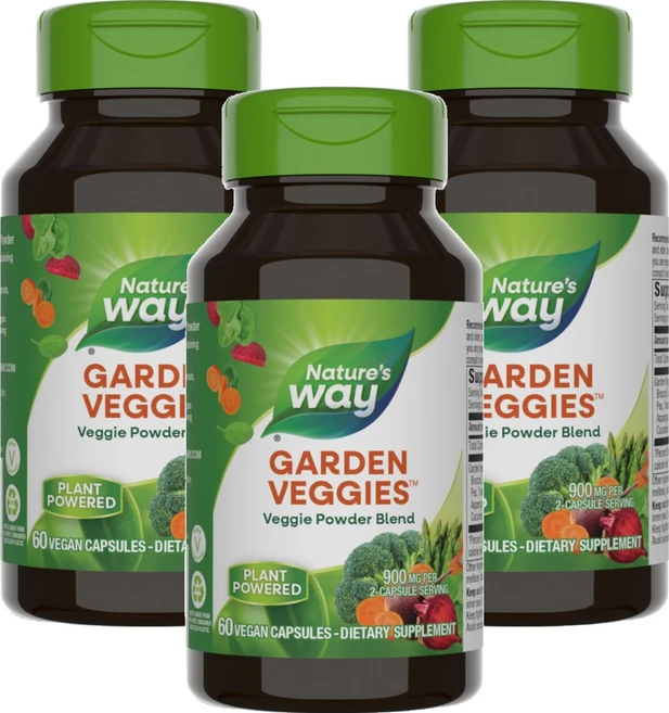 네이쳐스웨이 가든 베지 12 베지 블렌드 베지테리안 캡슐, 3개, 60정 - 쿠팡