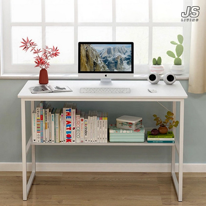 JS리빙 다용도 보조 테이블 거실 서재 사무용 데스크 언더랙 다용도 정리 선반 침실 침대 보조테이블 철제 전면 입식 책상 쇼파 사이드 테이블 @JS_모델 : U13H726GRB79