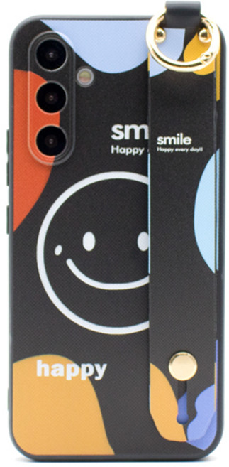 폰플리 스마일 핑거스트랩 휴대폰 케이스