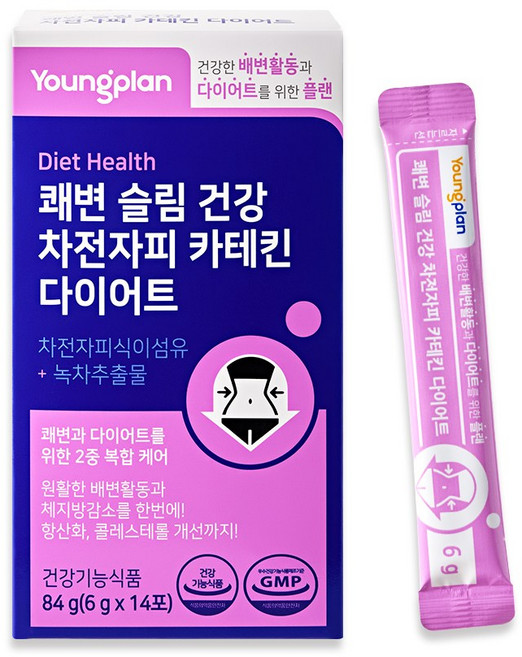 영플랜 쾌변 슬림 건강 차전자피 카테킨 다이어트, 14회분, 1개