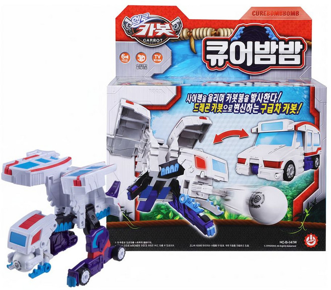 헬로카봇 큐어밤밤 로봇장난감, 혼합색상, 1개